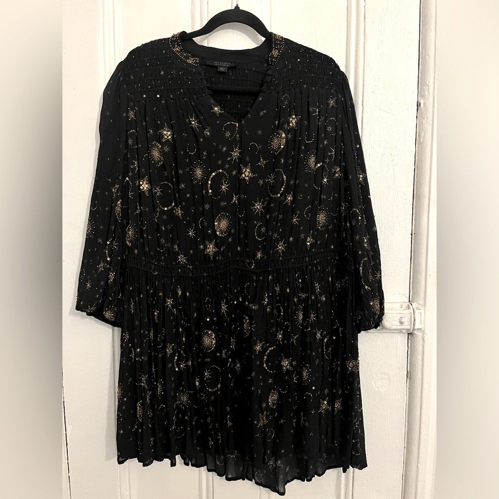 All Saints Isobella Selene Embellished Dress